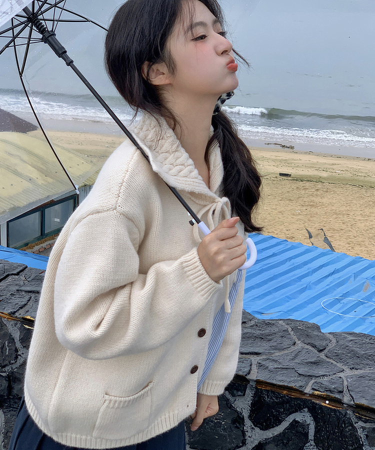 セーラーニットカーディガン IVORY