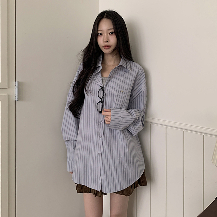 ルシアシャツ BLUE