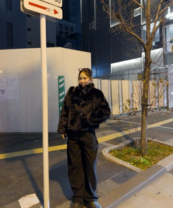 モチーフポケットクロスワイドパンツ BLACK