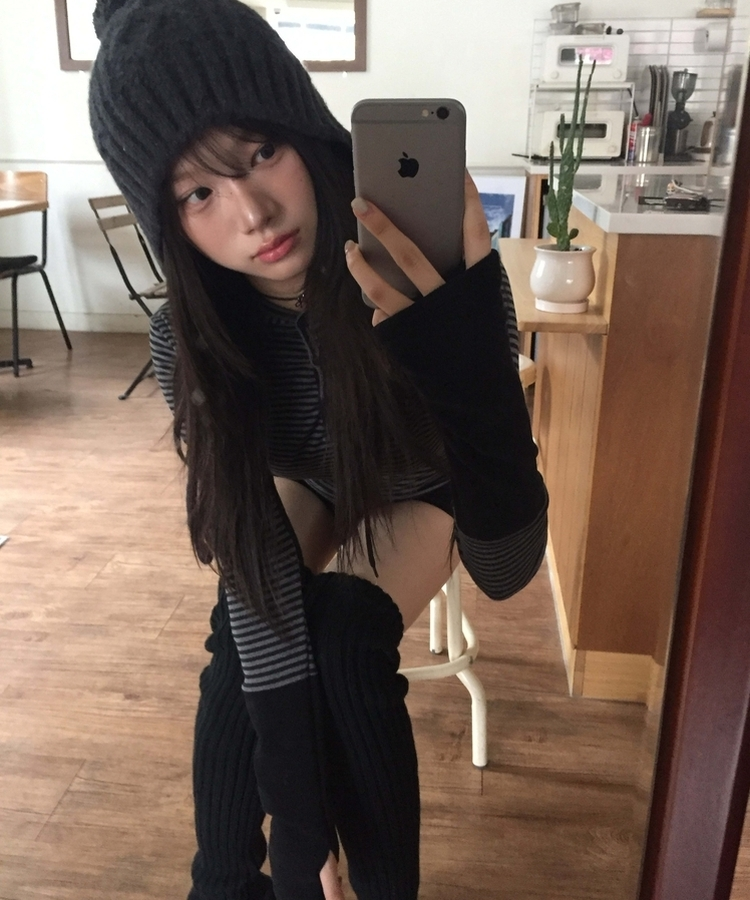 ハイウールレッグウォーマー BLACK