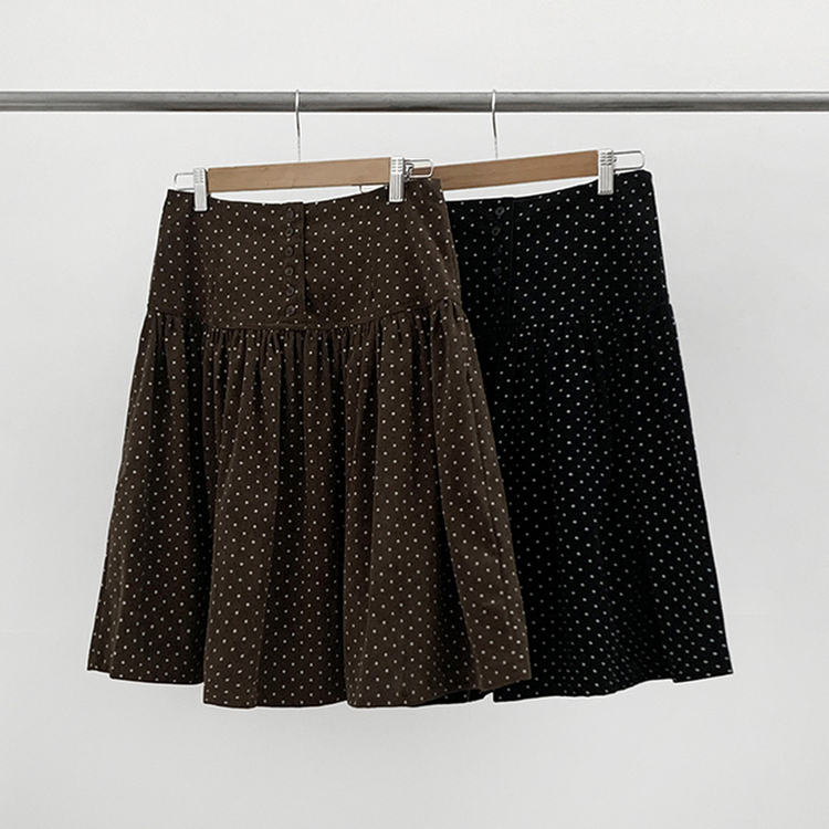ドットミディスカート