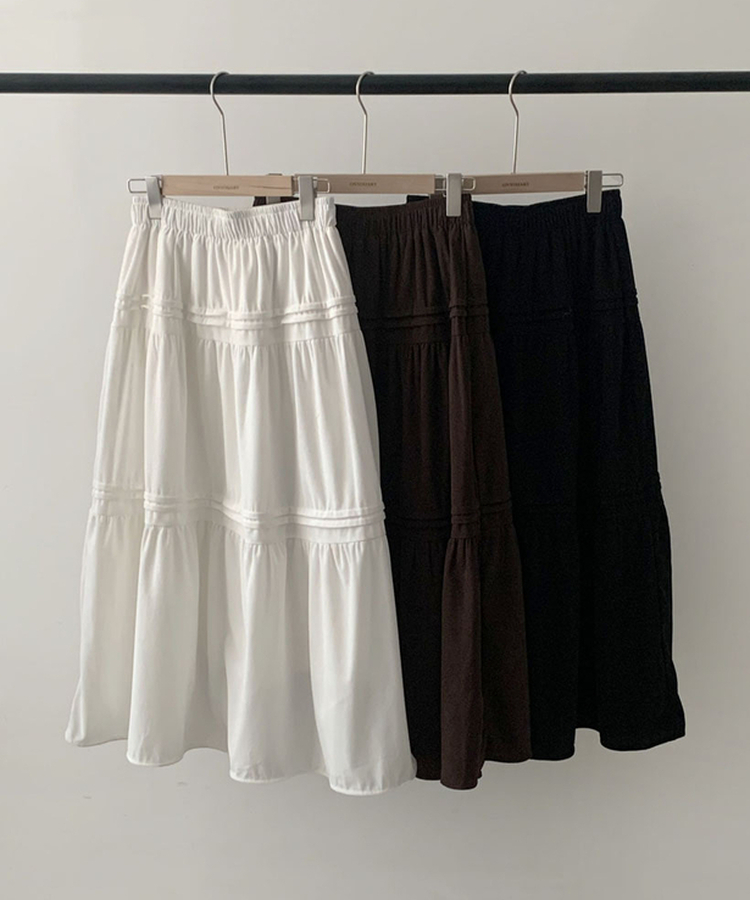 도톰함 그 이상의 든든함리얼 융기모 맥시 겨울 커버핏 윈터 캉캉 롱 스커트