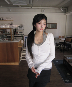 【カップ付き】【起毛】ホールターストライプキャミソール GREY