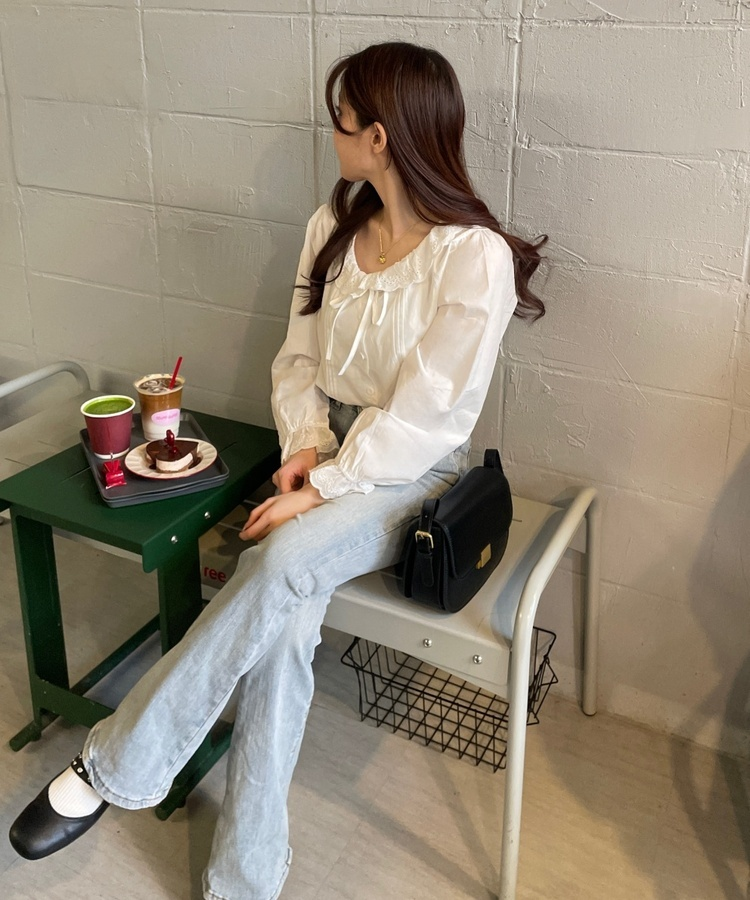 데일리 캐주얼 숄더 크로스백 블랙