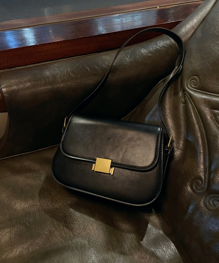 데일리 캐주얼 숄더 크로스백 블랙