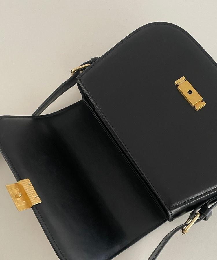 데일리 캐주얼 숄더 크로스백 블랙