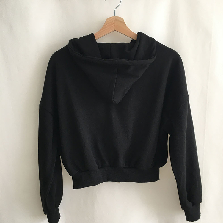 レタリングフードパーカージップアップ