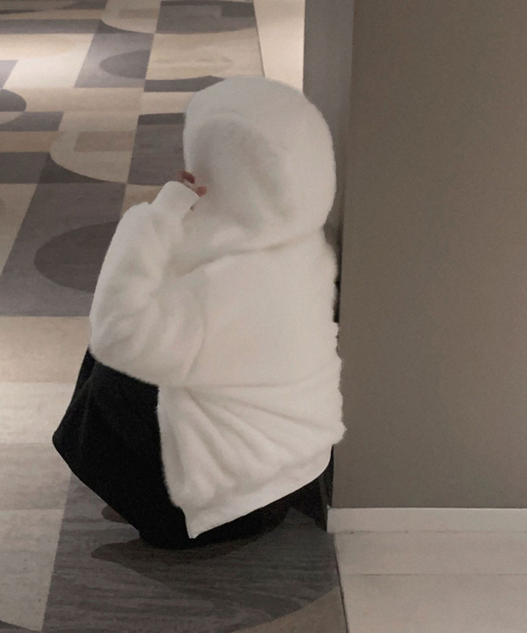 양면으로 착용가능한리버시블 양면 페이크 밍크 퍼 루즈핏 후드 집업 점퍼