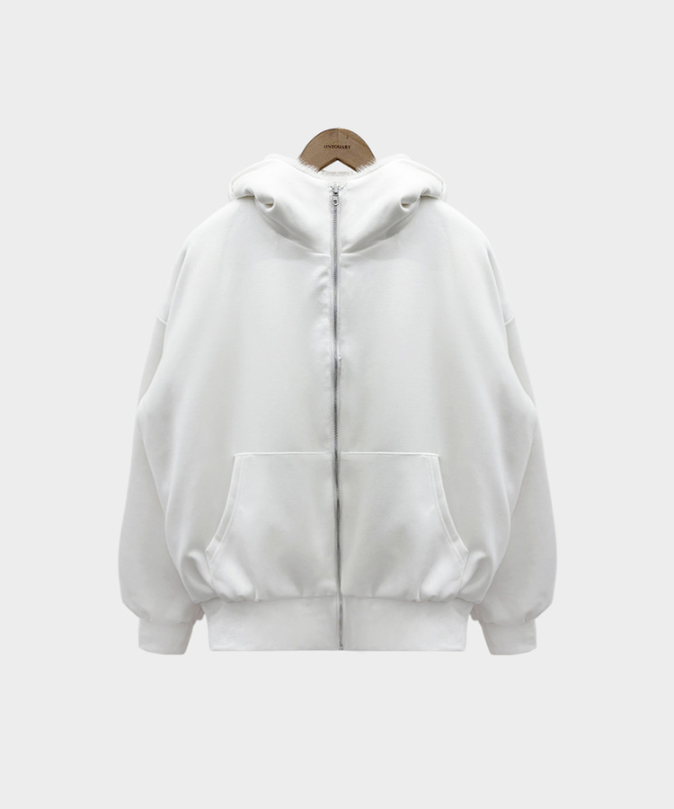 양면으로 착용가능한리버시블 양면 페이크 밍크 퍼 루즈핏 후드 집업 점퍼