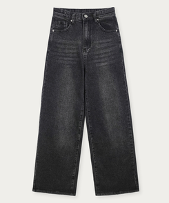 【丈別】ハイウエストワイドデニムパンツ(5color)