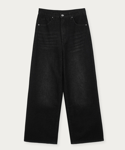 【丈別】ハイウエストワイドデニムパンツ(5color)