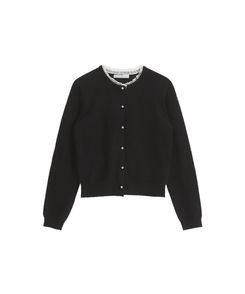 ラウンドフリルカーディガン