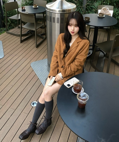 スウェードジャケット CAMEL