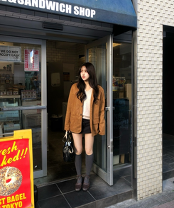 スウェードジャケット CAMEL