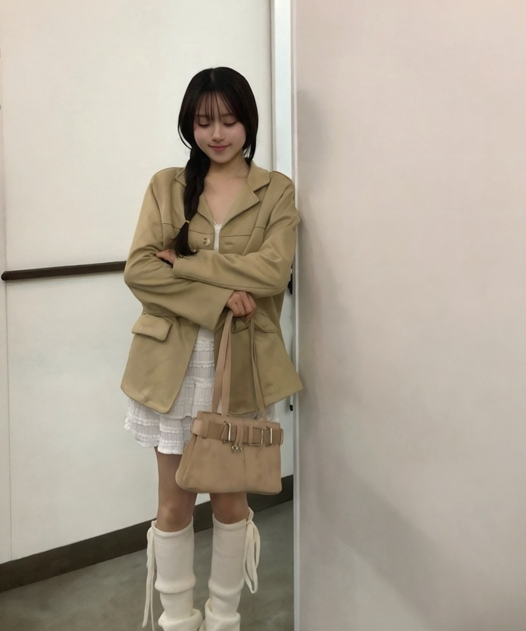 スウェードジャケット LIGHT CARMEL