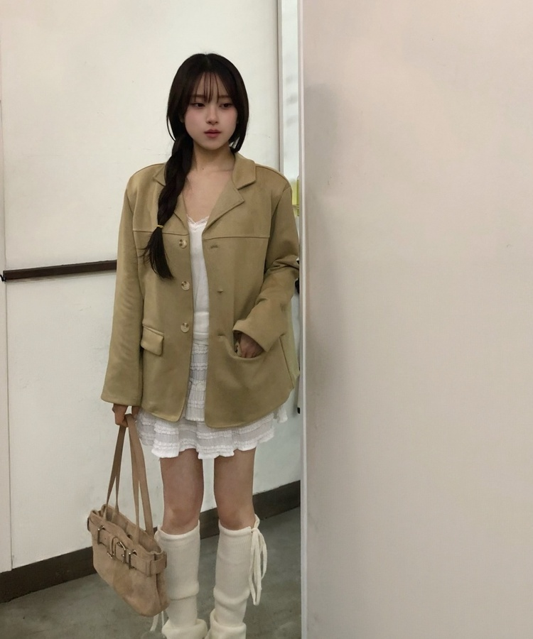 スウェードジャケット LIGHT CARMEL