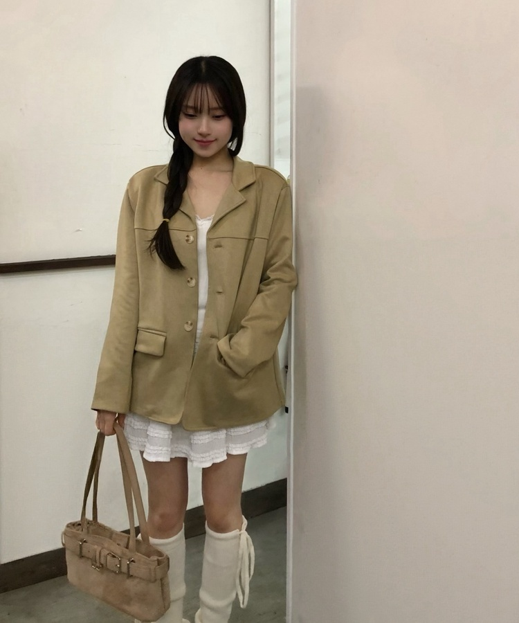 スウェードジャケット LIGHT CARMEL