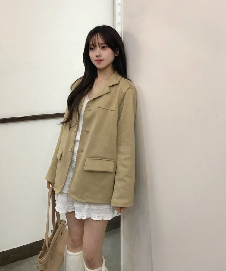 スウェードジャケット LIGHT CARMEL