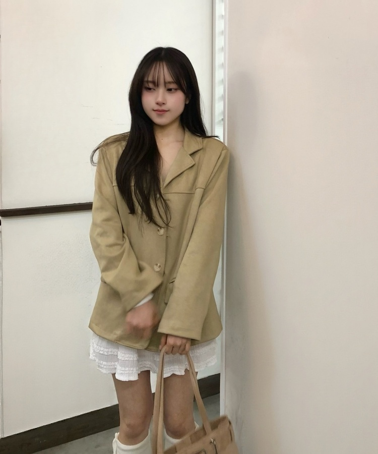 スウェードジャケット LIGHT CARMEL