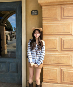 無地ニットショートパンツ DEEP BEIGE