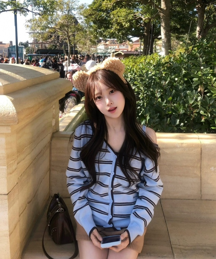 無地ニットショートパンツ DEEP BEIGE