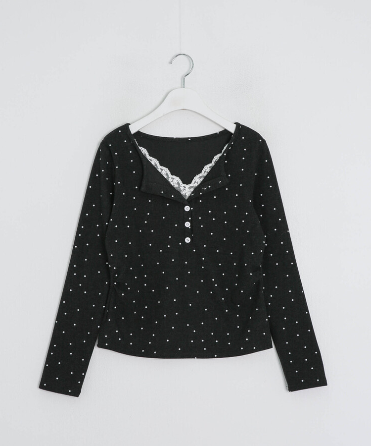 レースドットTシャツ