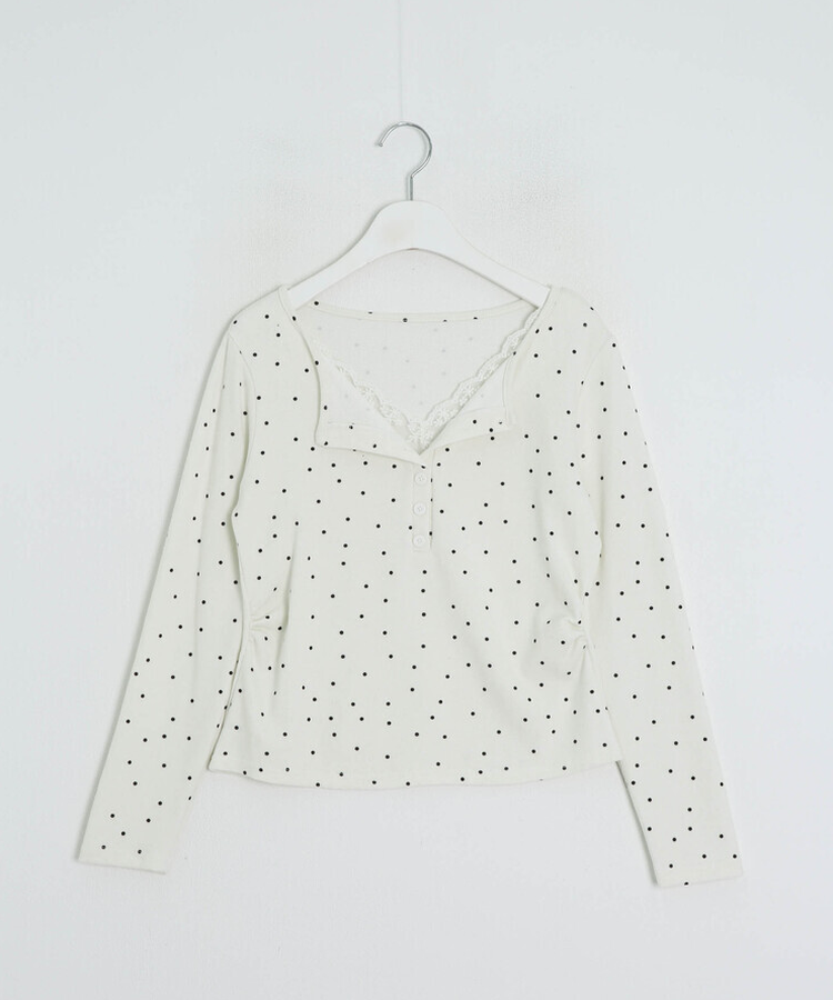 レースドットTシャツ