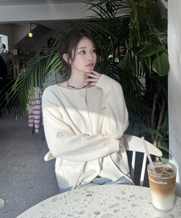 비즈 리본 목걸이 블랙