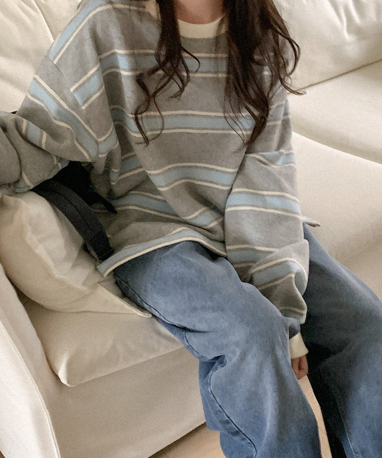 【起毛】パキッドワイドデニムパンツ DEEP DENIM