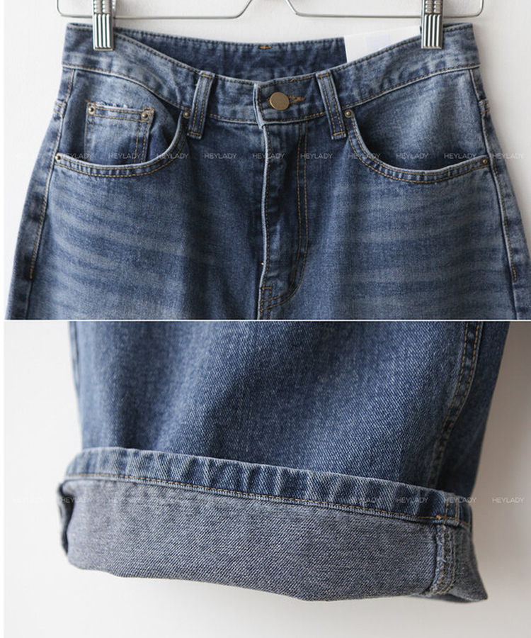 【起毛】パキッドワイドデニムパンツ