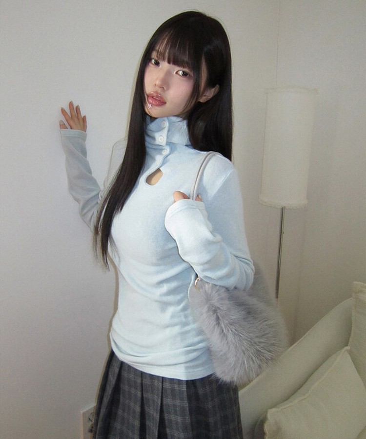 ファーショルダーバッグ LIGHT GRAY