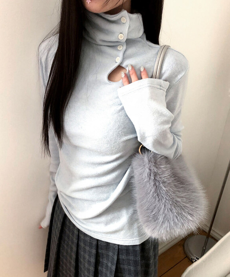 ファーショルダーバッグ LIGHT GRAY