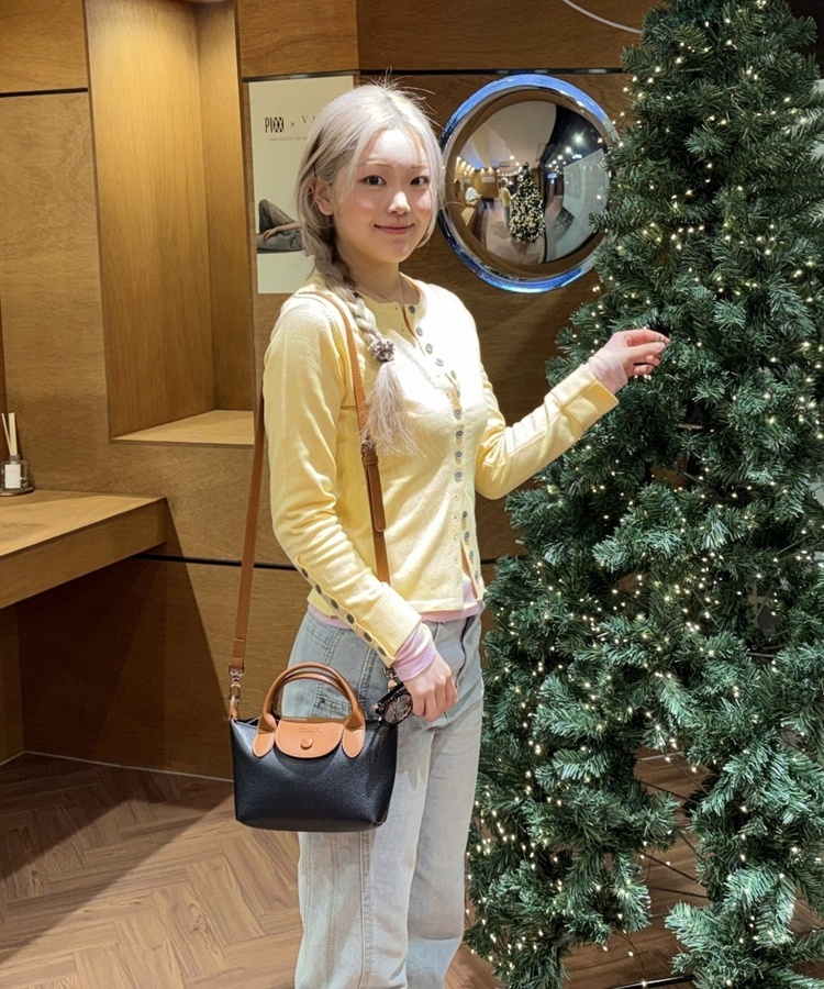 레트로 슬림 버튼 가디건 옐로우