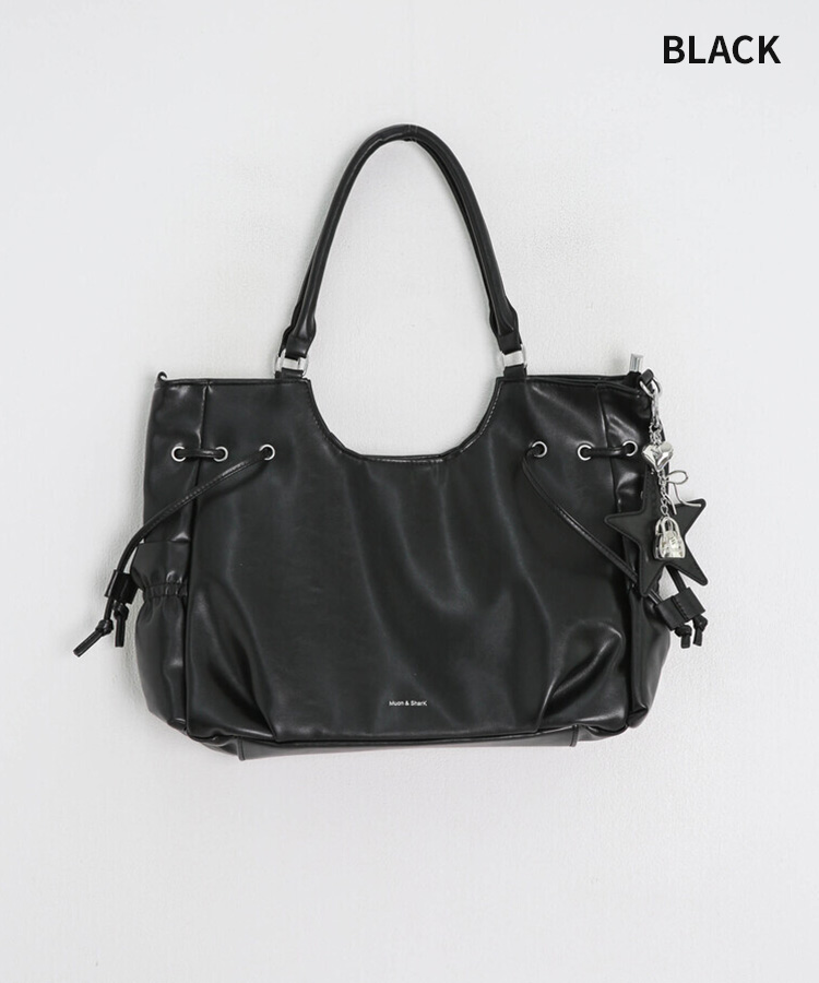 레더 대용량 숄더백