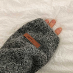 オーバーフィットヘンリーネックニット(5color) GREY