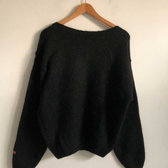 オーバーフィットヘンリーネックニット(5color)