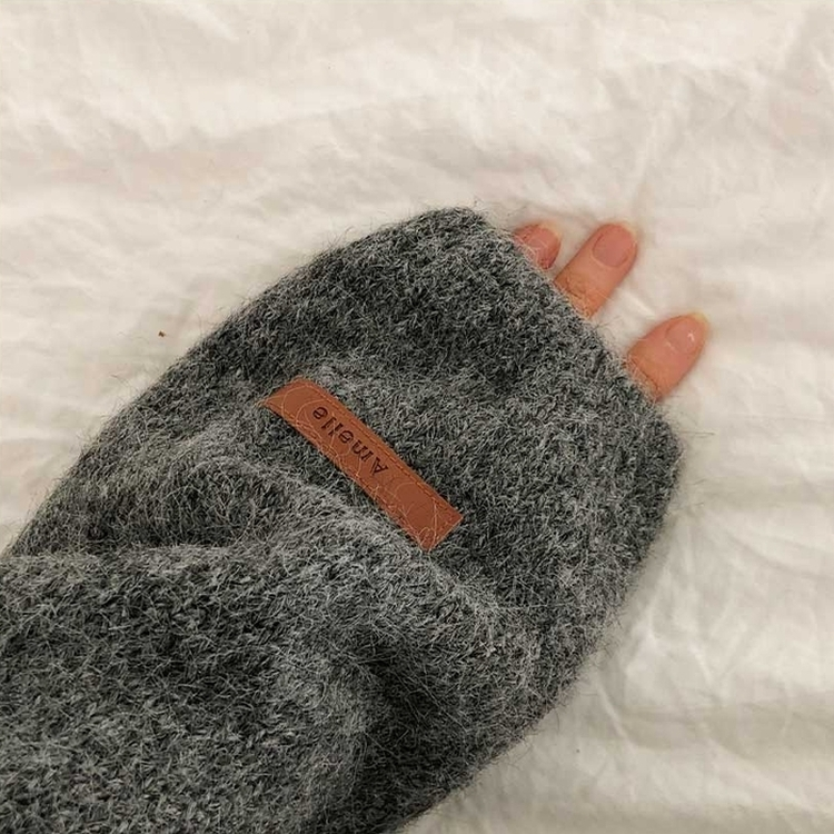 オーバーフィットヘンリーネックニット(5color) GREY