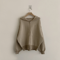 겨울까지 따뜻한 에리 팬던트 오버핏 겨울 긴팔 니트 후드 집업 루즈핏 가디건 데일리 상의 5color