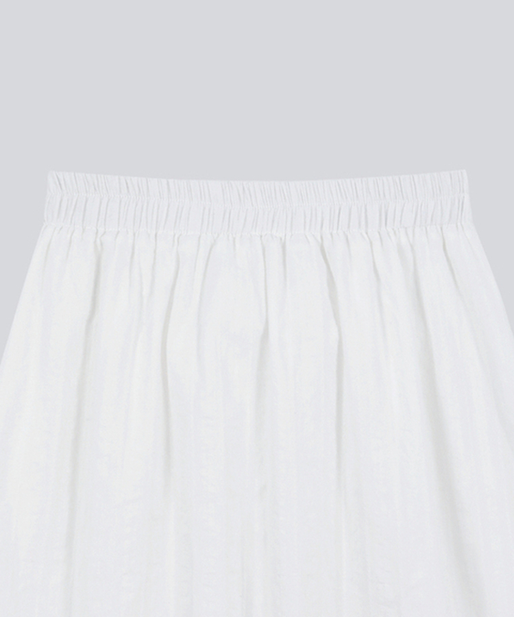 アイレットフリルロングスカート
