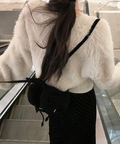 スエードミニバックパック BLACK