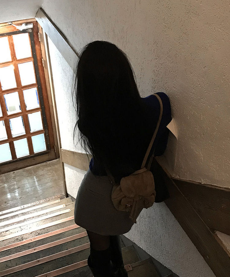 スエードミニバックパック GREY