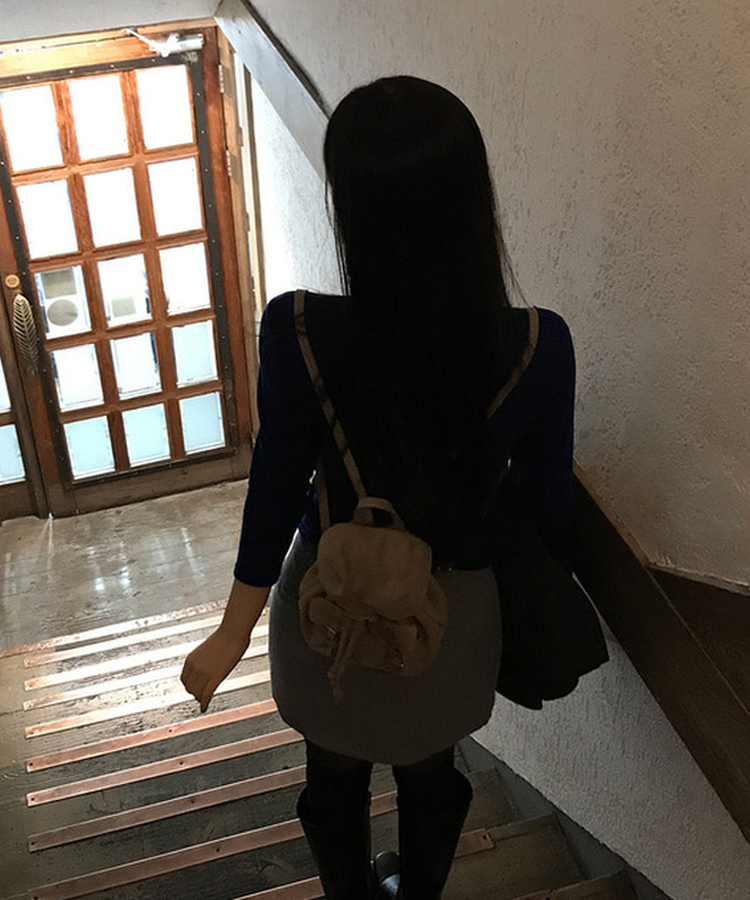 スエードミニバックパック GREY