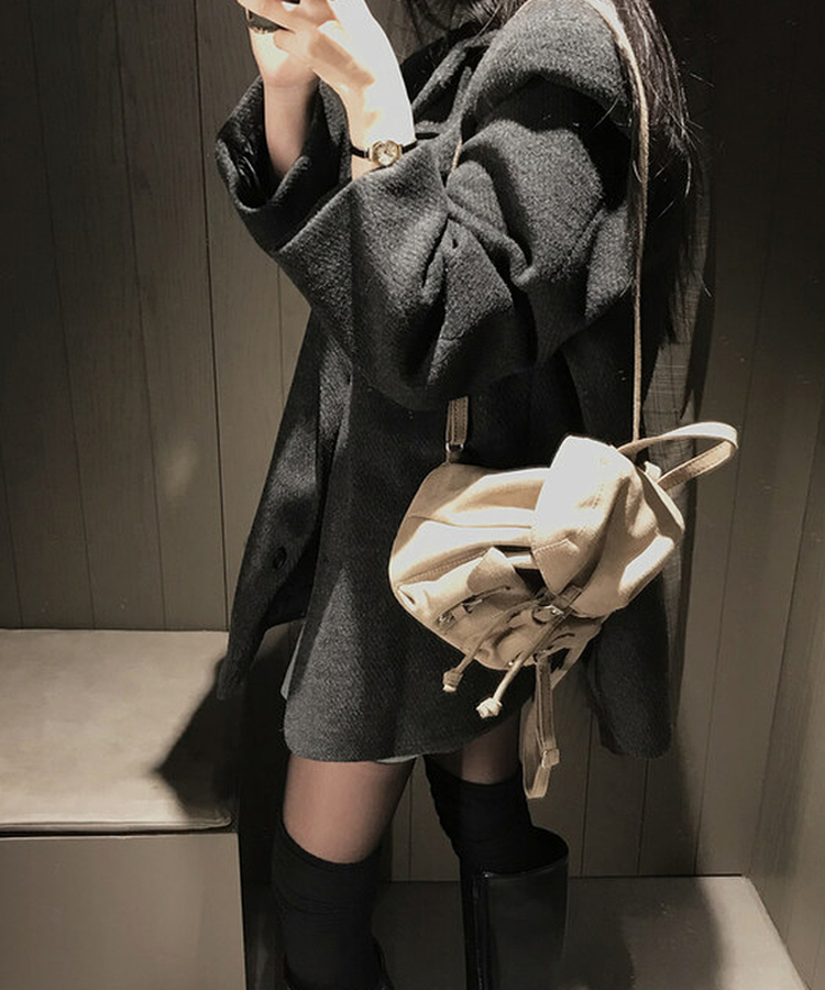 スエードミニバックパック GREY