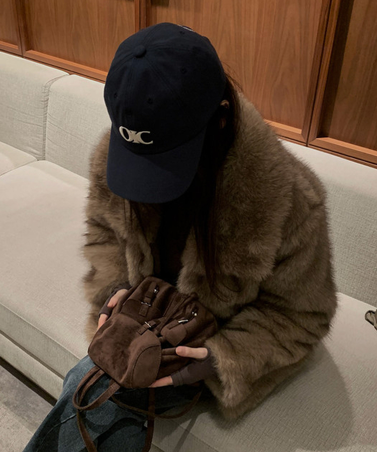 スエードミニバックパック BROWN