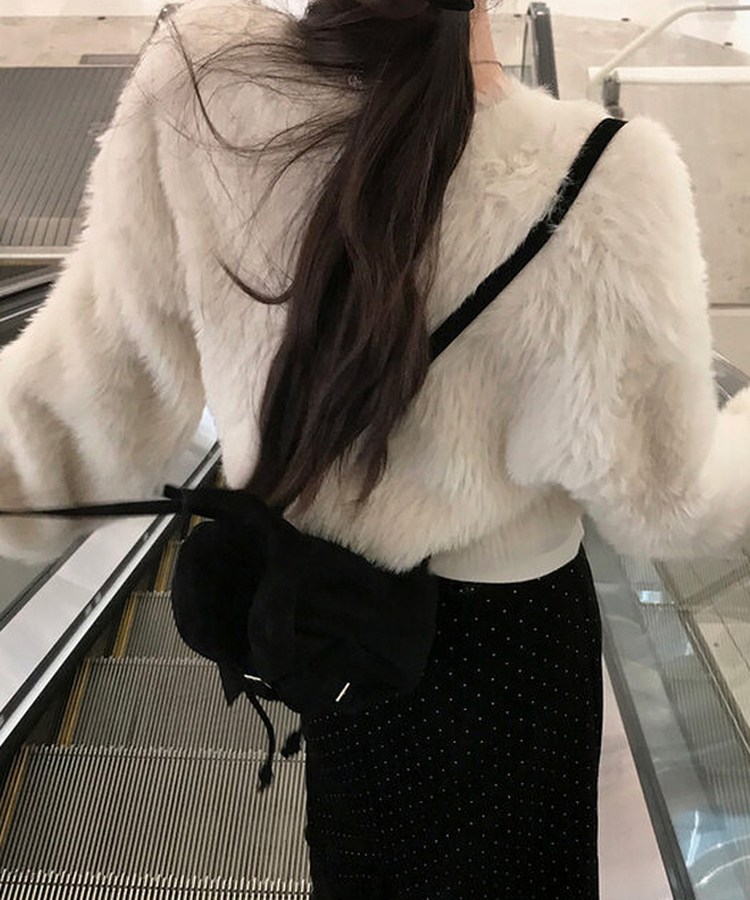 スエードミニバックパック BLACK