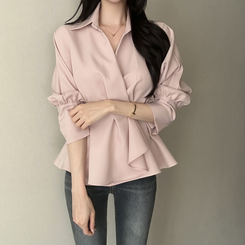 ピンタックシャツブラウス(6color) PINK
