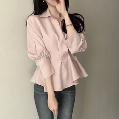 ピンタックシャツブラウス(6color) PINK