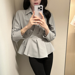 ピンタックシャツブラウス(6color) MINT