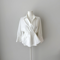 ピンタックシャツブラウス(6color)