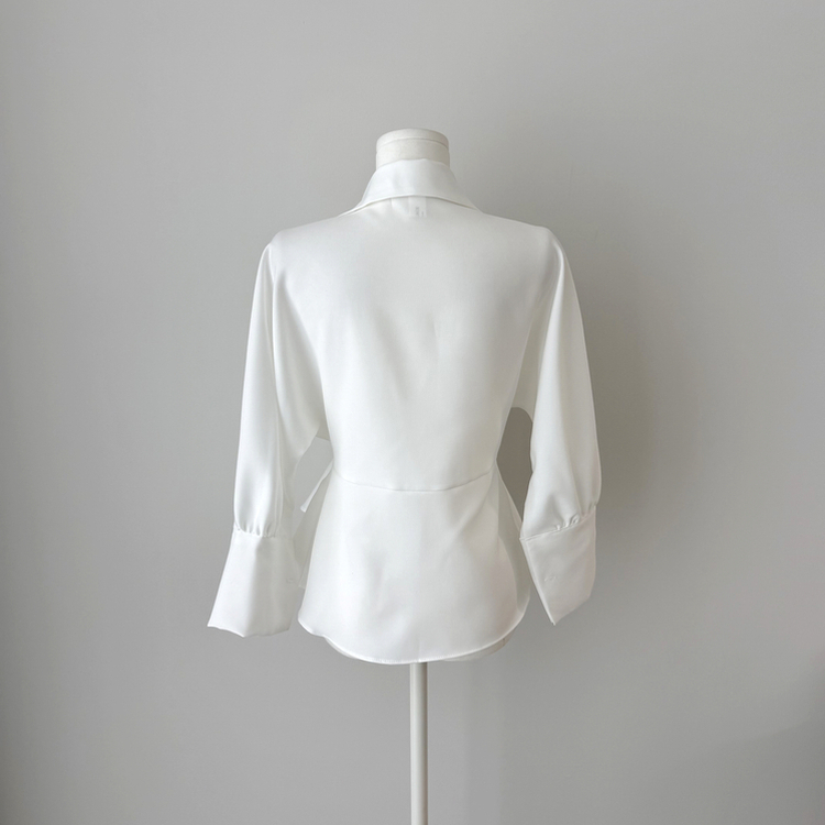 ピンタックシャツブラウス(6color)